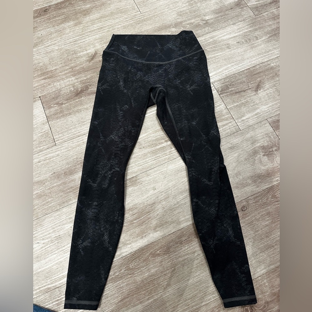 Fabletics PureLuxe Black Snakeskin Leggings